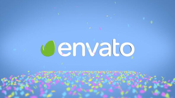 confetti logo reveal videohive free download after effects template